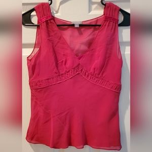 Ann Taylor fuchsia blouse